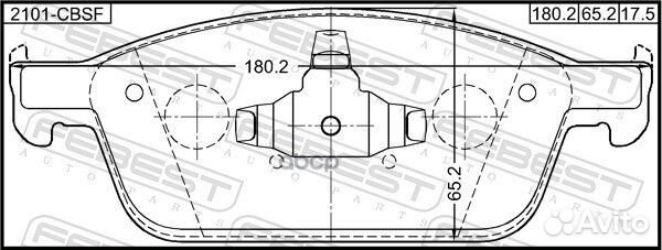 Колодки тормозные передние 2101-cbsf Febest