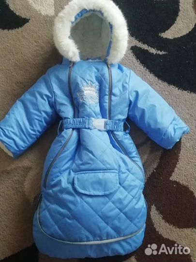 Конверт зимний для новорожденного