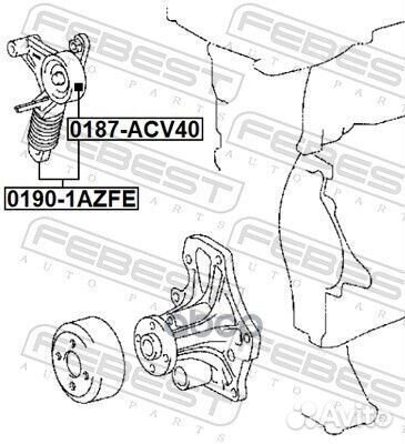 Натяжитель ремня 01901azfe Febest