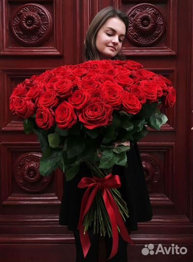 101 роза цветы букеты доставка 25 51 101 роза