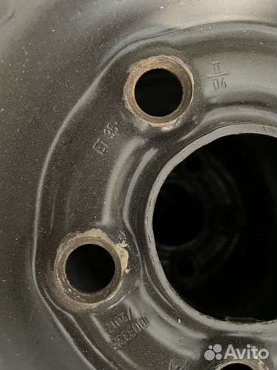 Зимние колеса r14 185/60 на дисках 5х100 VAG skoda