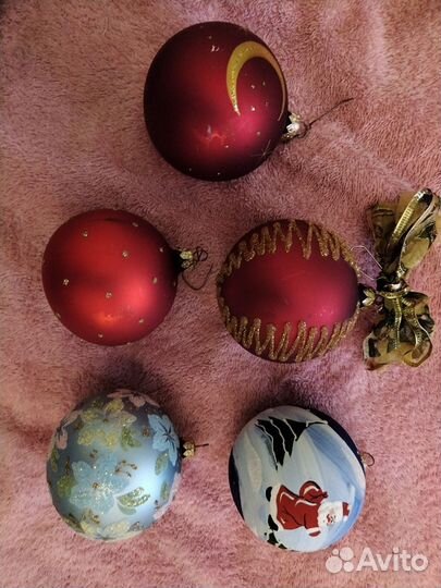 Елочные игрушки стекло одним лотом