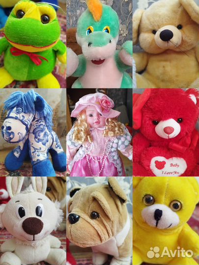 Детские игрушки мягкие + Куклы