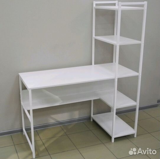 Стеллаж со столом лофт 1480х1200х550