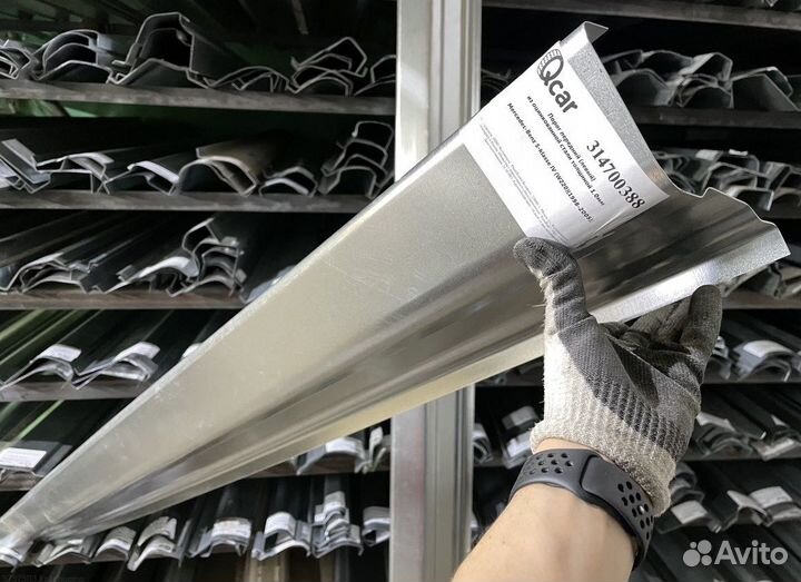 Порог передний правый Mercedes W220 1998-2005 (1мм