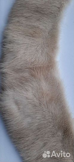 Воротник из меха норки