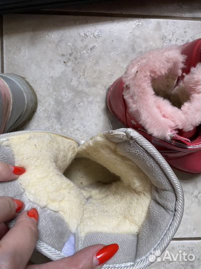 Сапоги для девочки зима 27