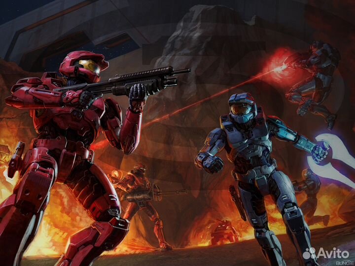 Halo 4 Спартанец (красный и синий )