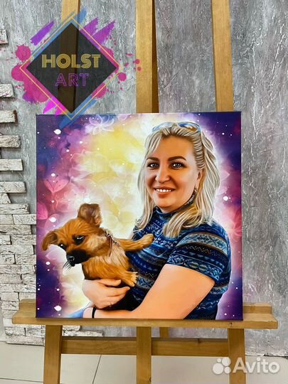 Портрет на холсте по фото