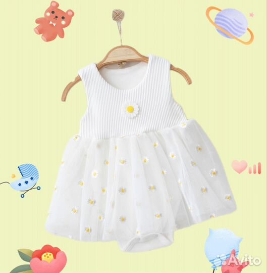 Платье боди для девочки