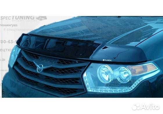 Спойлер капота с заходом на крыло УАЗ Патриот