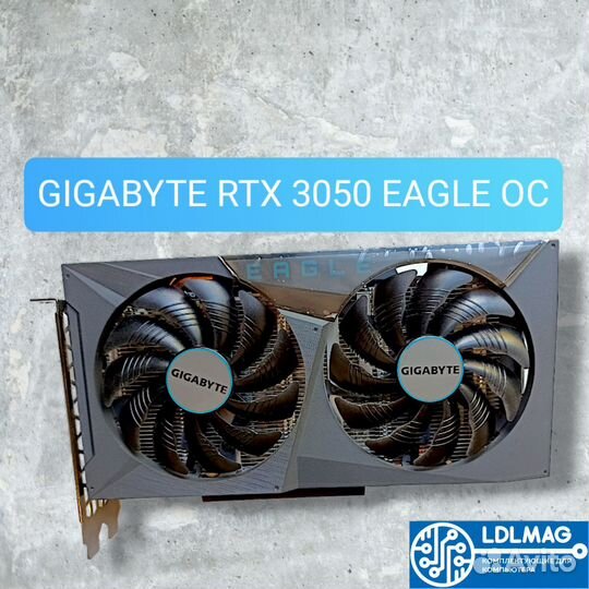Видеокарта gigabyte RTX 3050 eagle OC 8GB