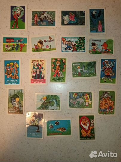 Календарики мультфильмы, зарубежные, города,одежда