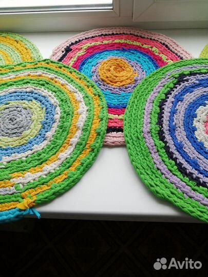 Коврики самовязанные
