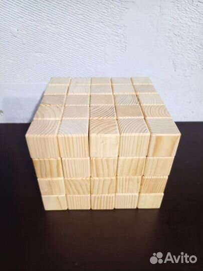 Кубики деревянные
