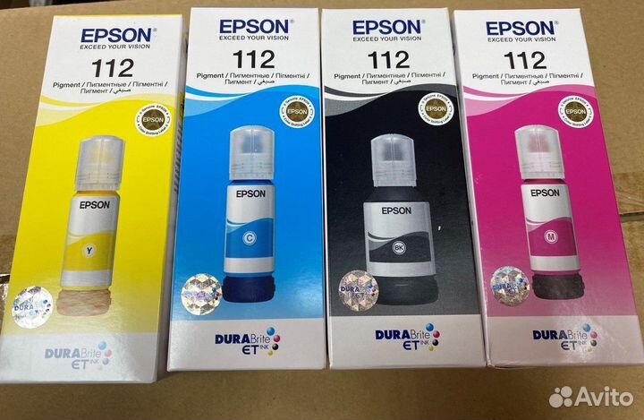Картридж Epson 112, желтый / C13T06C44A