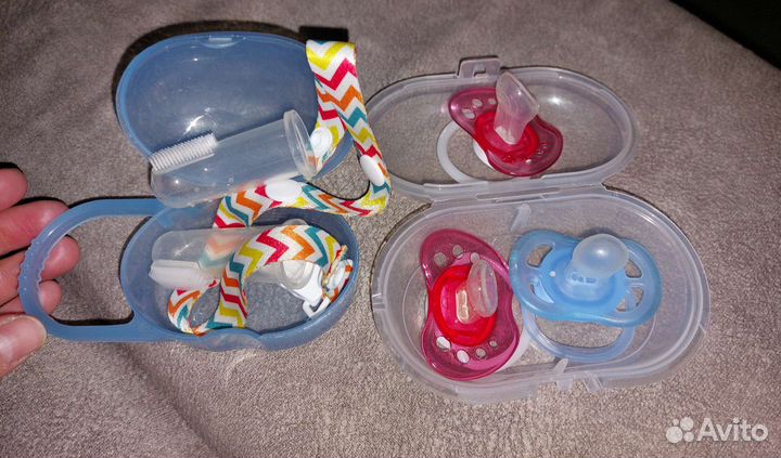 Пустышки, держатель для пустышки, Контейнеры