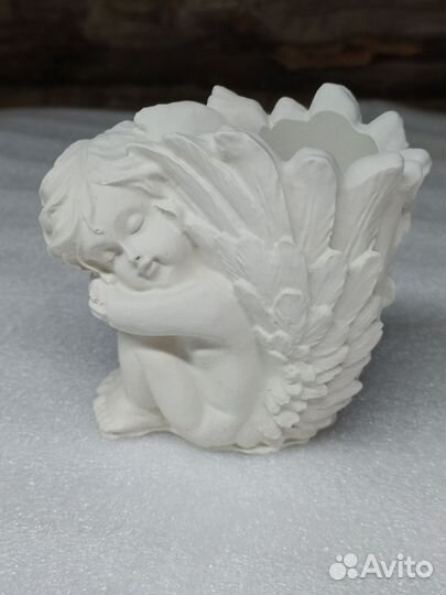 Шкатулки, кашпо, статуэтки из гипса