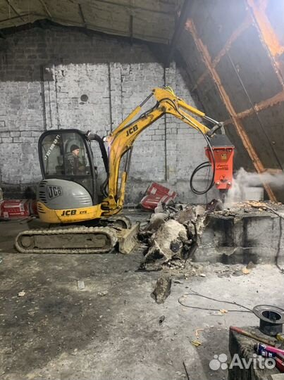 Ямобур Гидромолот Мини экскаватор JCB Миниэкскават