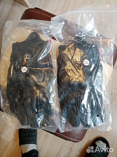 Мотоперчатки кожаные