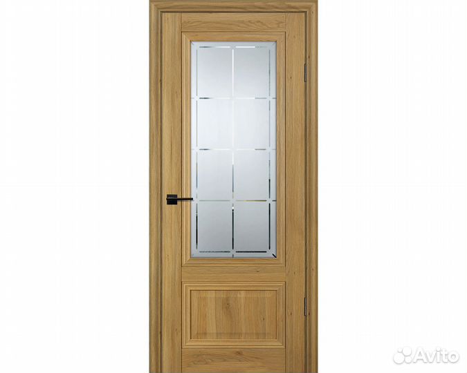 Межкомнатная дверь PSC-37 Дуб золотистый со стеклом