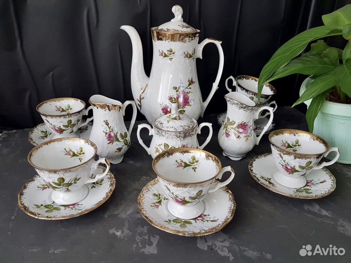 Кофейный сервиз «Ивона» (Шиповник)