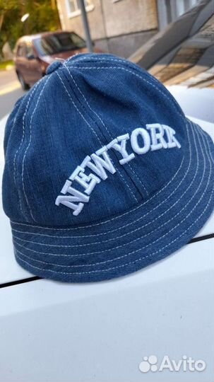 Панама детская джинсовая