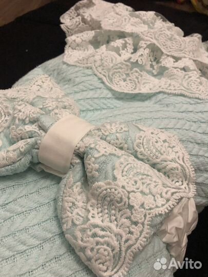 Конверт на выписку зимний с комбинезоном