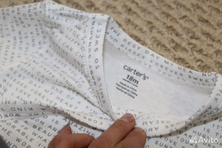 Боди для мальчика Carters, 18 мес