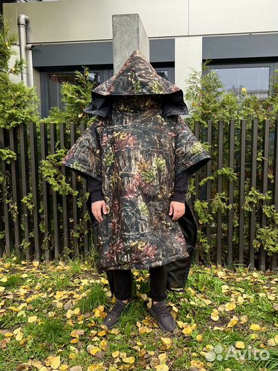 Пончо военный дождевик от тепловизора