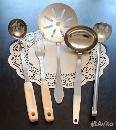 Половник, шумовки, вилка