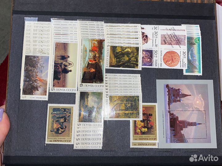 Почтовые марки СССР 1975-1989 гг