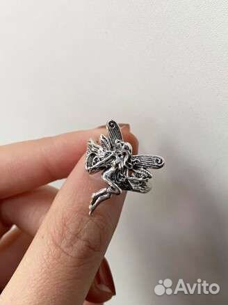 Кольцо перстень жен фея цинковый сплав goblincore