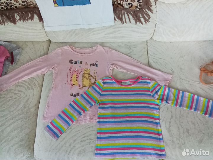 Футболки майки для девочки 4-6 лет