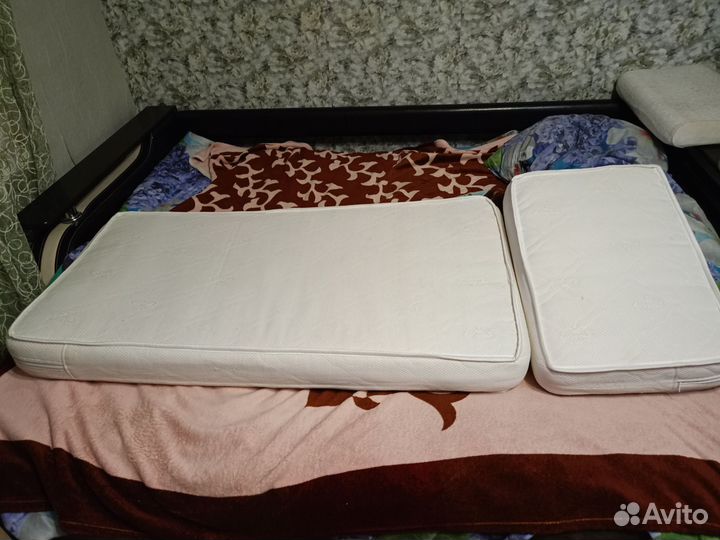 Матрас в детскую кроватку 120 на 60+ 40 на 60