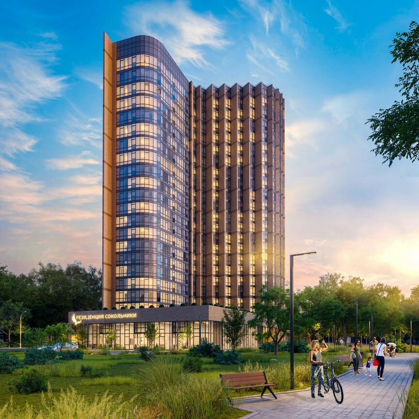 1-к. апартаменты, 70,7 м², 21/21 эт.