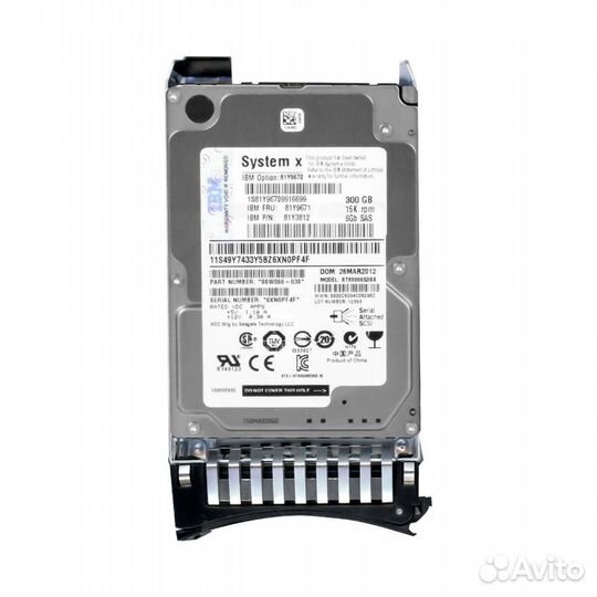 Жесткий Диск IBM 300GB 81Y9671 SAS 2.5