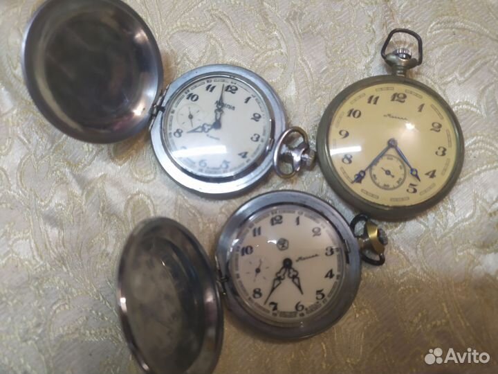 СССР Часы наручные карманные секундомер
