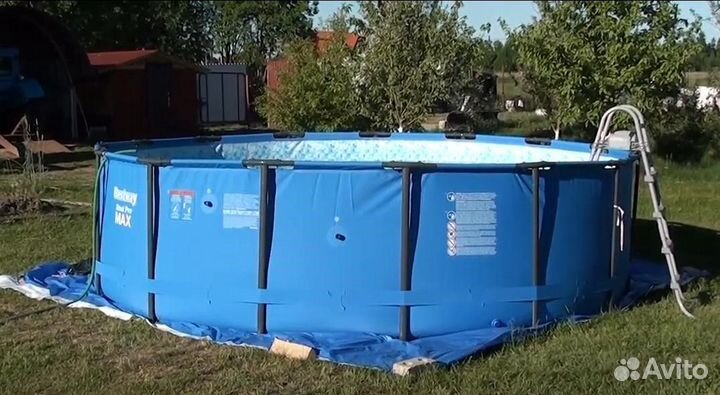 Большой детский бассейн каркасный 457 с доставкой