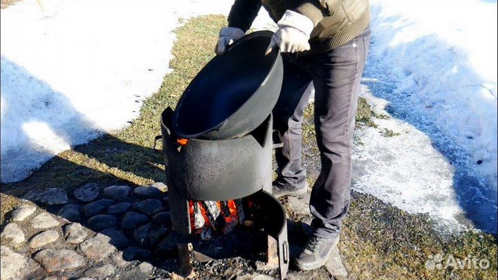 Обжиг казана