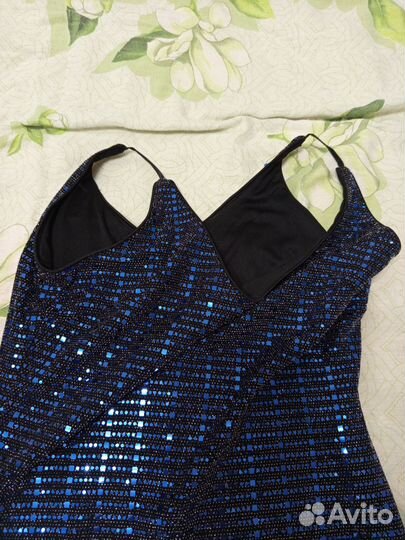 Вечернее платье со стразами, размер 42 44
