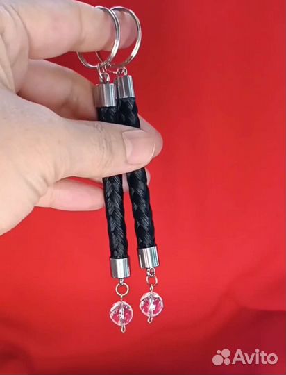 Брелок из конского волоса с натуральным камнем