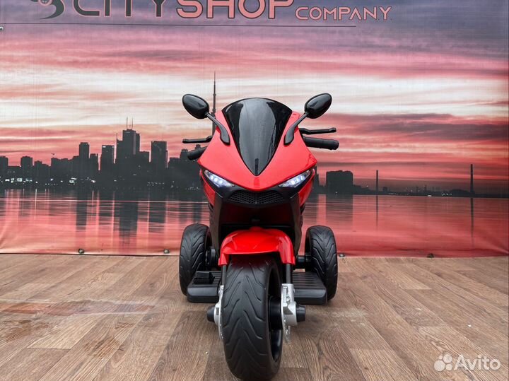 Детский электромотоцикл трехколесный