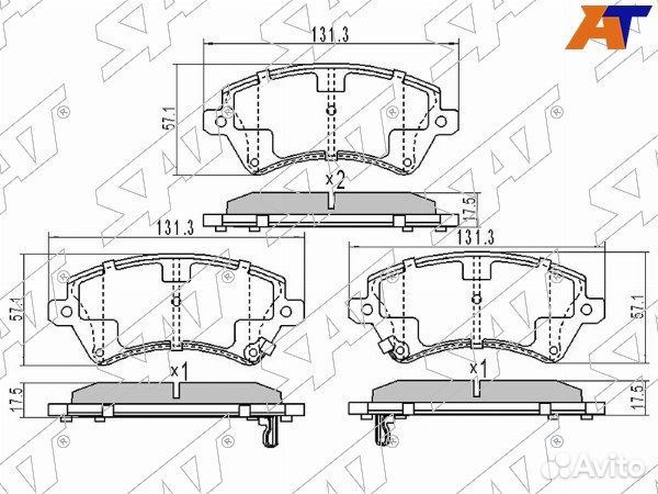 Колодки тормозные Передние toyota corolla JPN