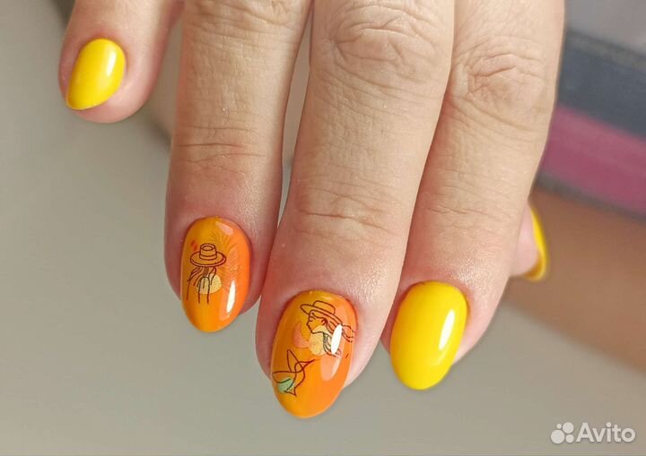 Маникюр наращивание ногтей