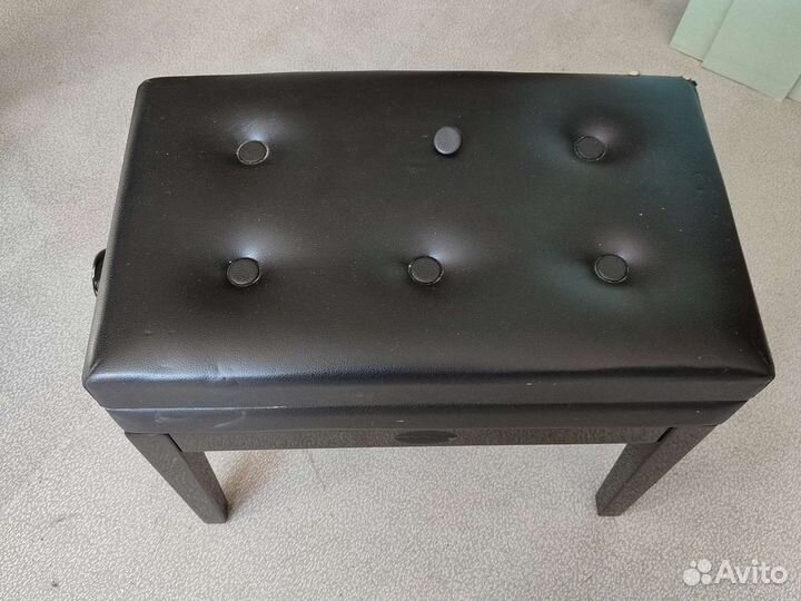 Банкетка для пианино регулируемая с ящиком для нот