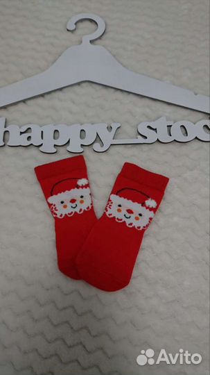 Носочки новогодние 0-6 мес