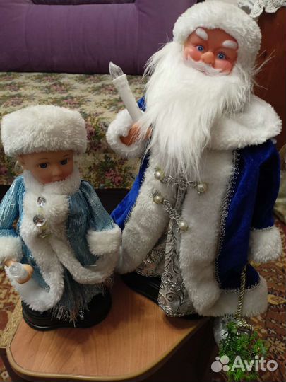 Дед мороз и снегурочка,крупные