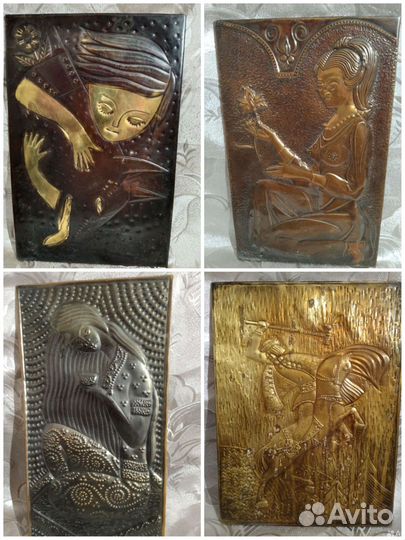 Чеканка медная СССР