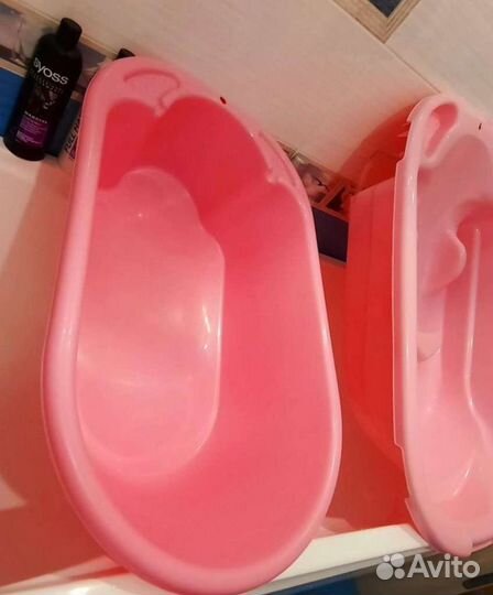 Ванночка со сливом и со стульчиком